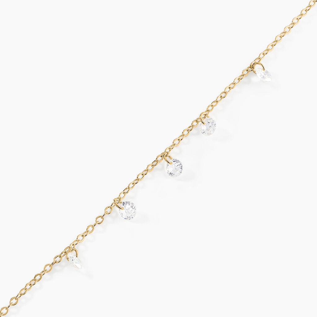 Bracelet Myosothis Plaqué Or Oxydes De Zirconium - Bracelets Femme | Histoire d’Or
