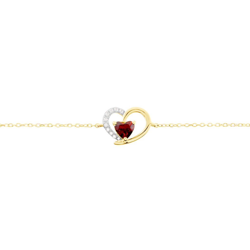 Bracelet Eliana Or Jaune Rhodolite Oxyde De Zirconium - Bracelets Femme | Histoire d’Or