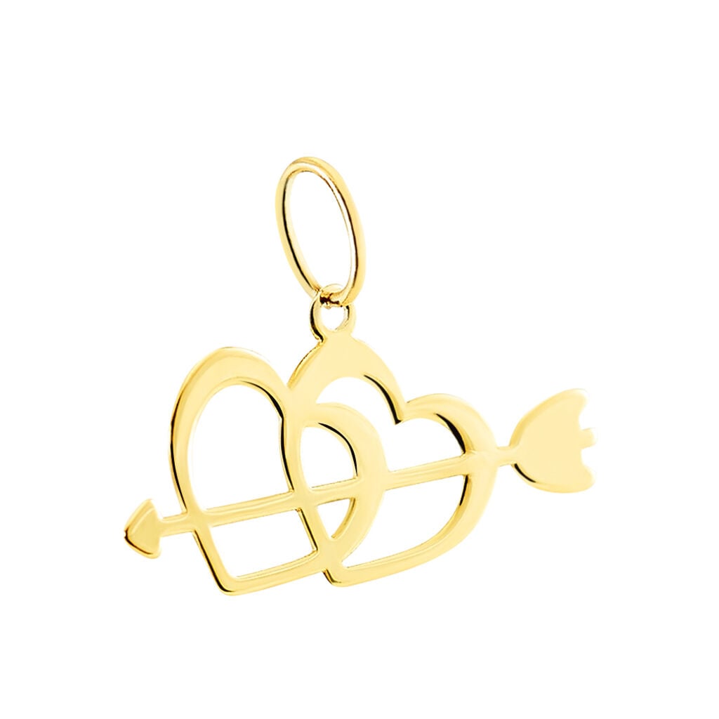 Pendentif Eudocie Coeurs Et Fleche Or Jaune - Pendentifs Femme | Histoire d&rsquo;Or