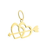 Pendentif Eudocie Coeurs Et Fleche Or Jaune - Pendentifs Femme | Histoire d&rsquo;Or