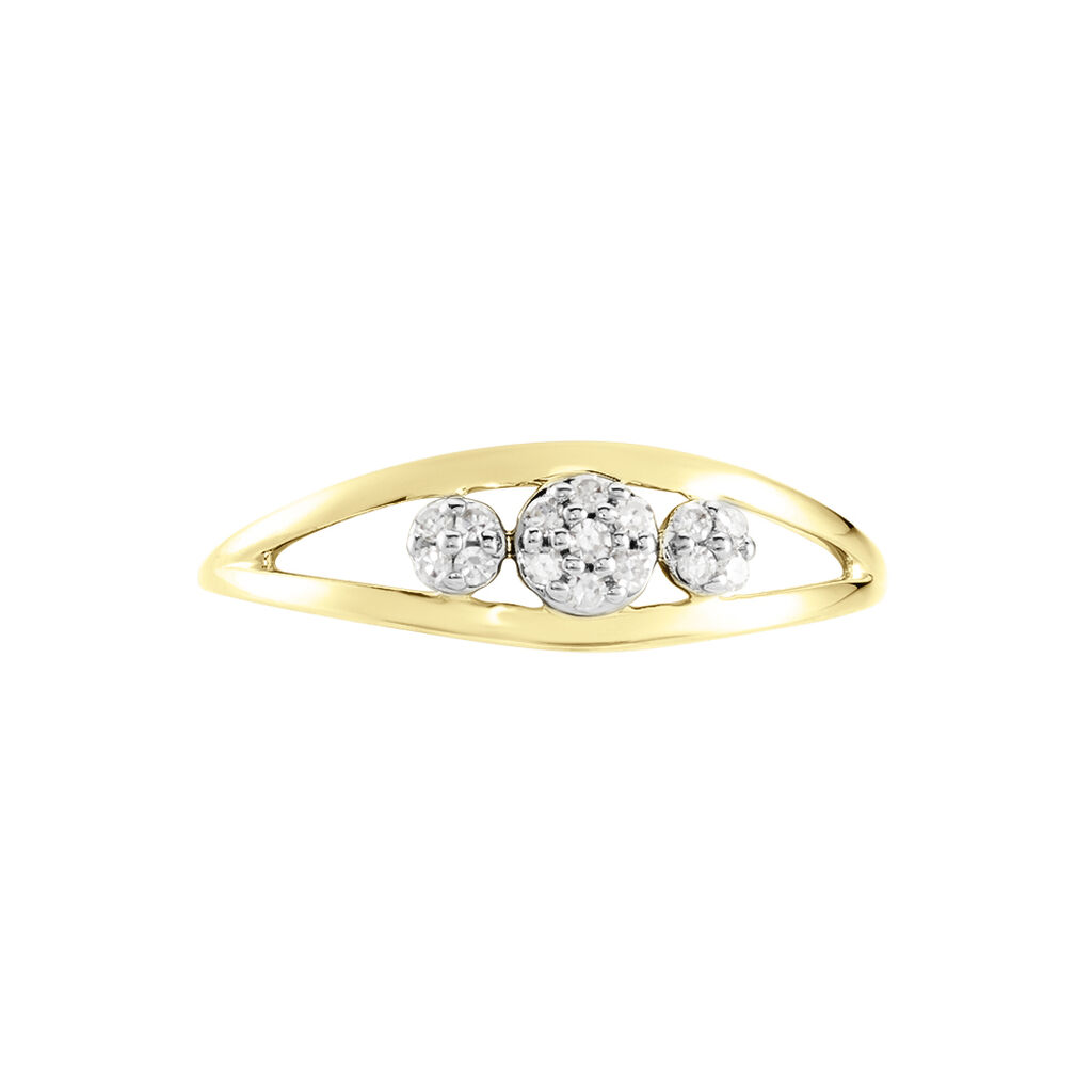 Bague Adamina Or Jaune Diamant - Bagues avec pierre Femme | Histoire d’Or