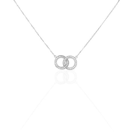 Collier Anne Argent Blanc Oxyde De Zirconium - Colliers fantaisie Femme | Histoire d&rsquo;Or