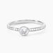 Bague Solitaire Mathylda Argent Blanc Oxyde De Zirconium
