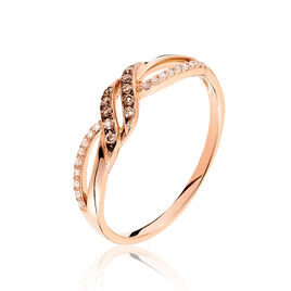 Bague Edem Or Rose Diamant - Bagues avec pierre Femme | Histoire d’Or