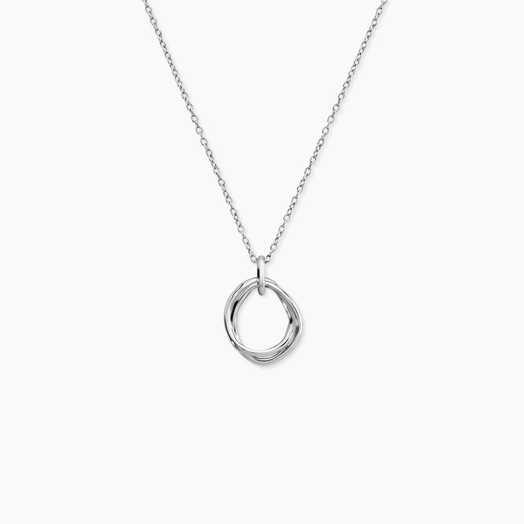 Collier Paros Argent Blanc - Bijoux sans pierre Femme | Histoire d&rsquo;Or
