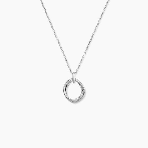 Collier Paros Argent Blanc - Bijoux sans pierre Femme | Histoire d&rsquo;Or