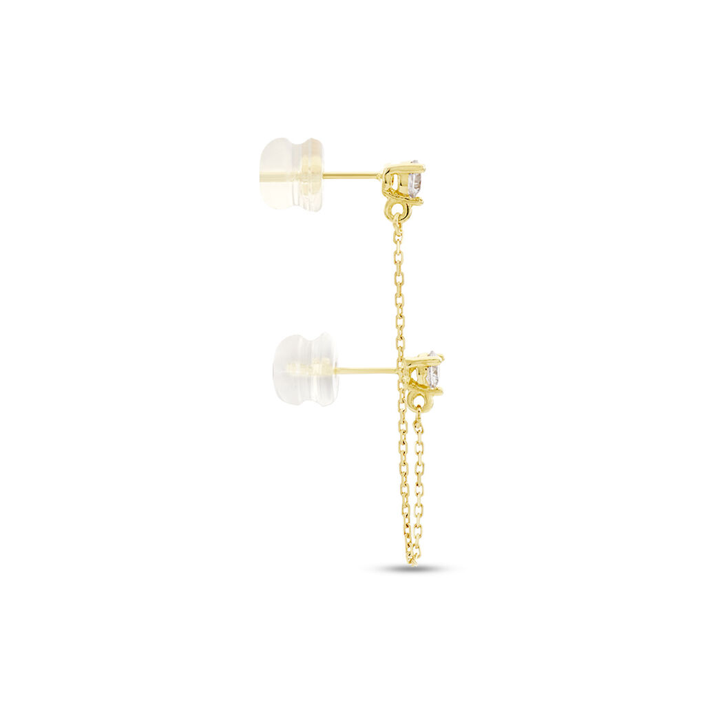 Boucle D'oreille Unitaire Pendante Viviette Or Jaune Oxyde - Boucles d'oreilles pendantes Femme | Histoire d’Or