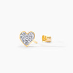 Boucles D'oreilles Puces Marta Or Jaune - Clous d'oreilles Femme | Histoire d&rsquo;Or