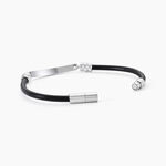 Bracelet Acier Blanc Gaspard - Bracelets Cuir Homme | Histoire d&rsquo;Or