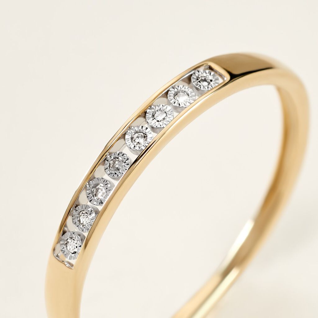 Bague Cherrlinna Or Jaune Diamant - Bagues avec pierre Femme | Histoire d’Or