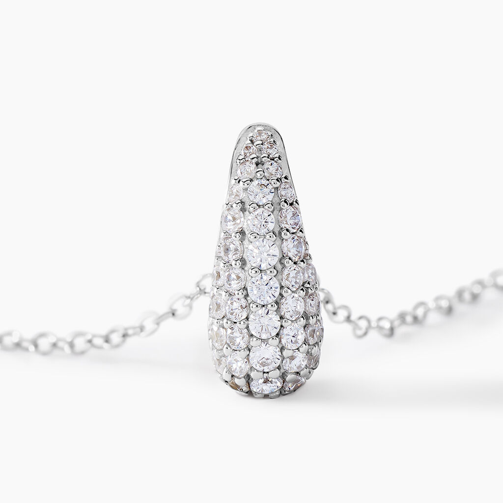 Collier Tiwa Argent Bicolore Oxyde De Zirconium - Colliers fantaisie Femme | Histoire d&rsquo;Or