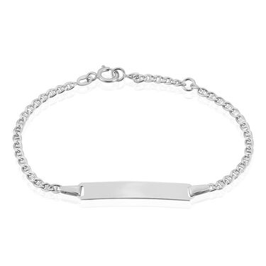 Bracelet Identite Bebe Or Blanc Faniela