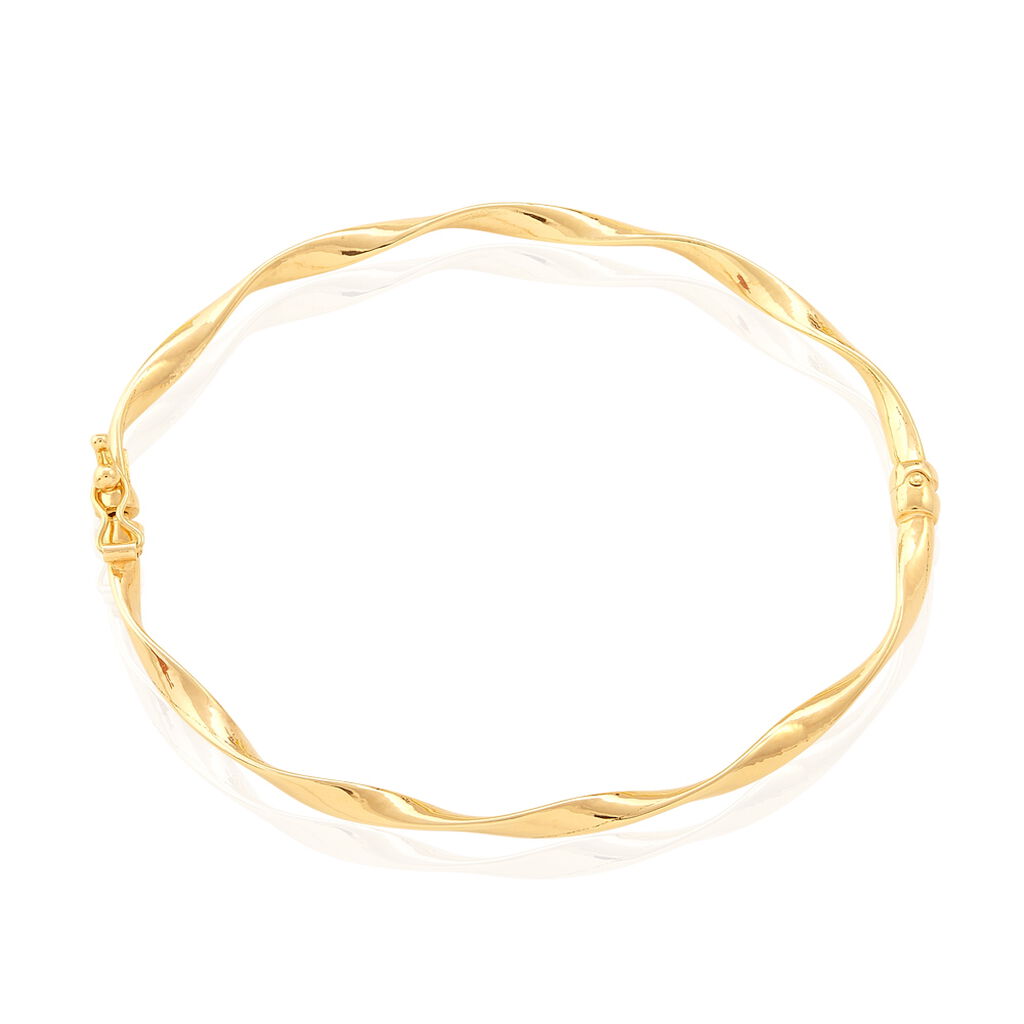 Bracelet Jonc Anaisaae Torsade Or Jaune