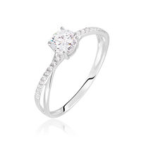 Bague Dana Or Blanc Oxyde De Zirconium