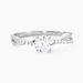 Bague Dana Or Blanc Oxyde De Zirconium - Bagues solitaires Femme | Histoire d’Or