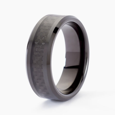 Bague Arnaud Acier Noir - Bagues fantaisie Homme | Histoire d’Or