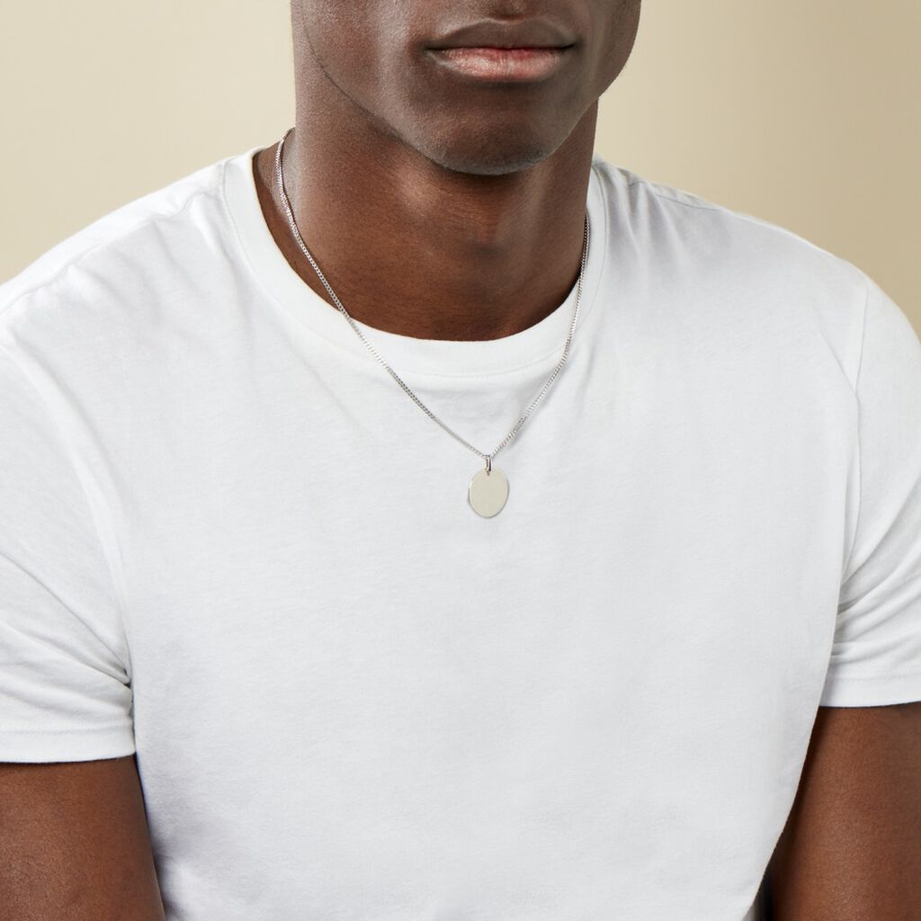 Pendentif Elisandre Argent Blanc - Pendentifs Homme | Histoire d’Or