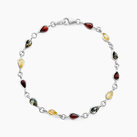 Bracelet Argent Blanc Weronika Ambre - Bracelets Femme | Histoire d&rsquo;Or
