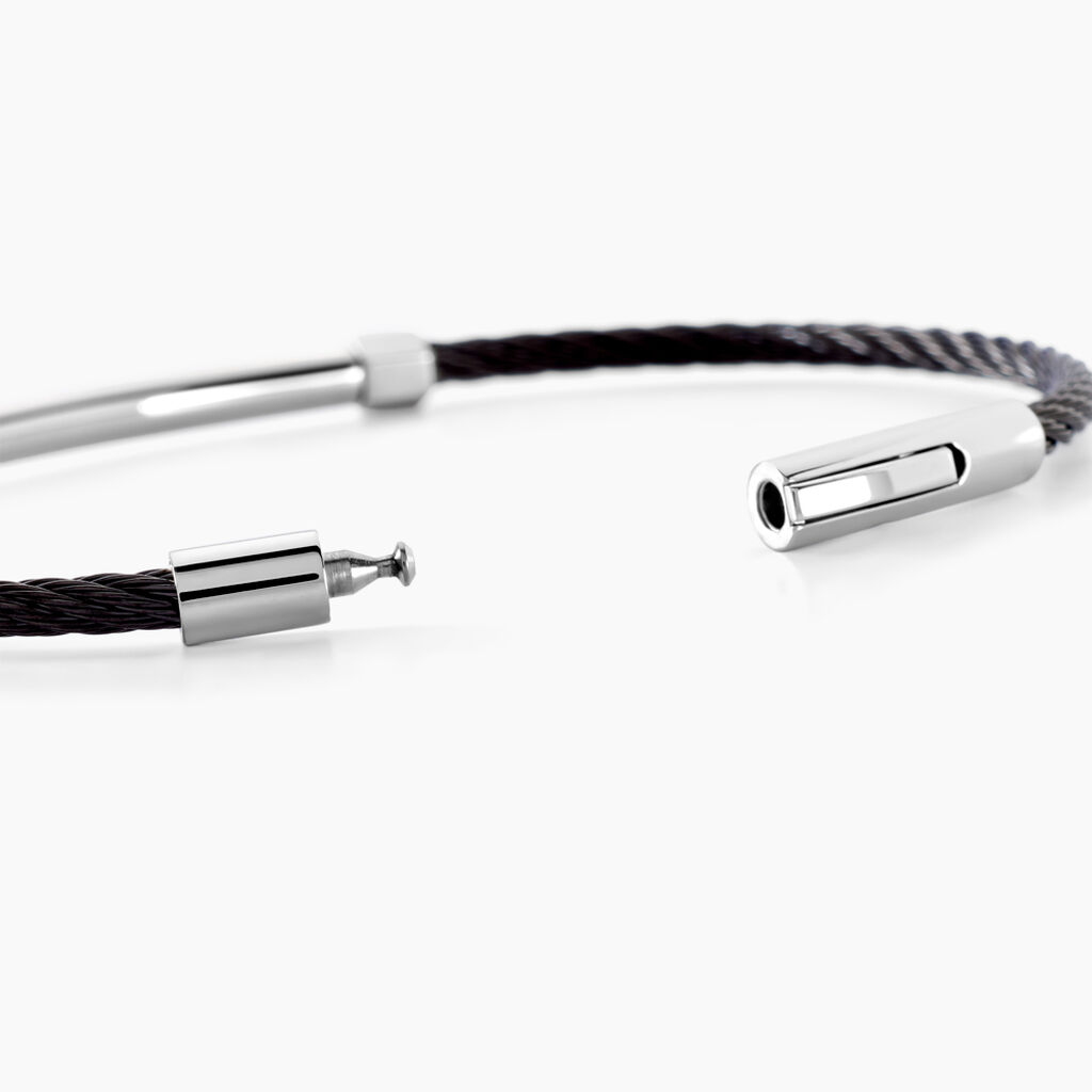 Bracelet Bellagio Acier Bicolore Oxyde De Zirconium - Bracelets Homme | Histoire d’Or