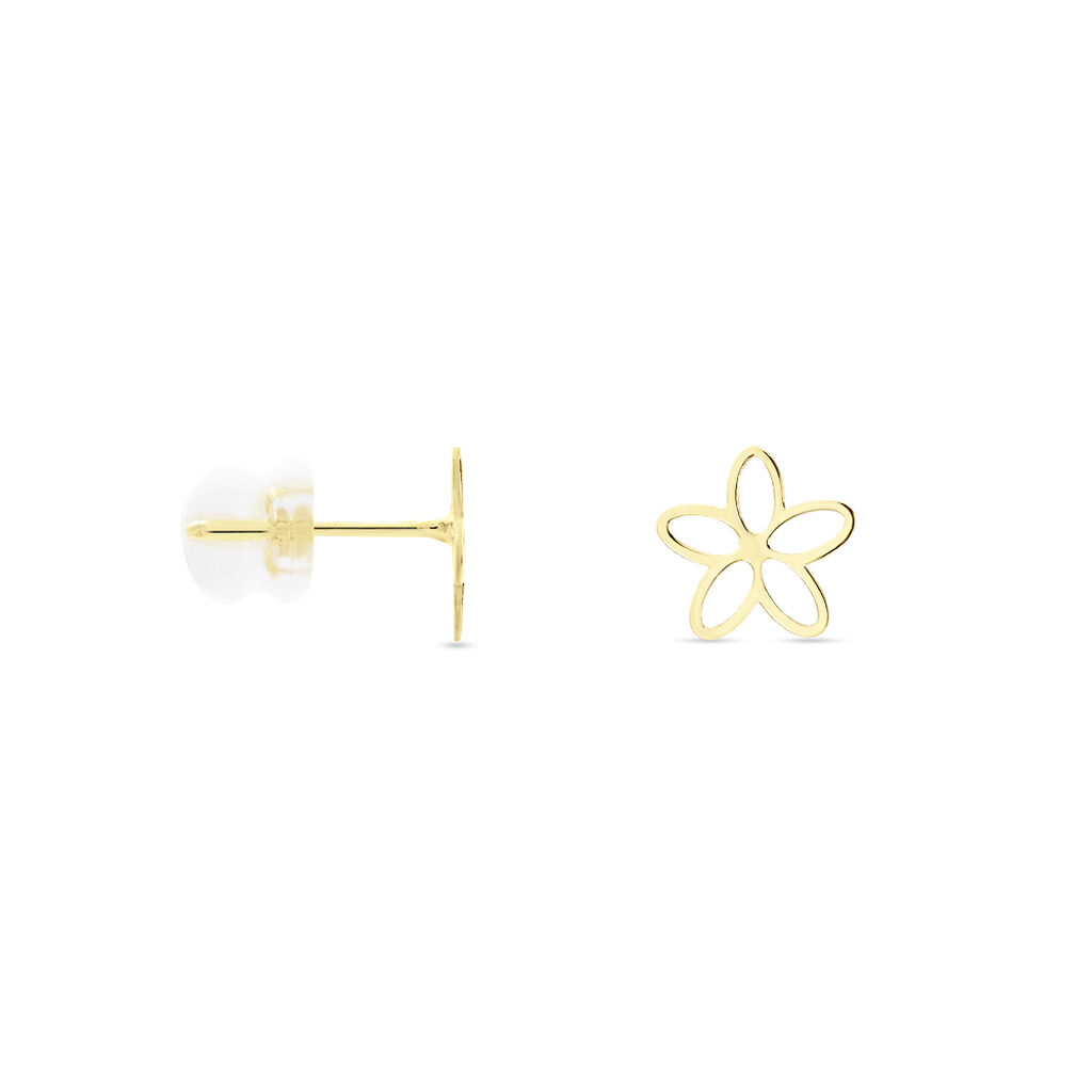 Boucles D'oreilles Puces Dacre Or Jaune - Clous d'oreilles Femme | Histoire d’Or