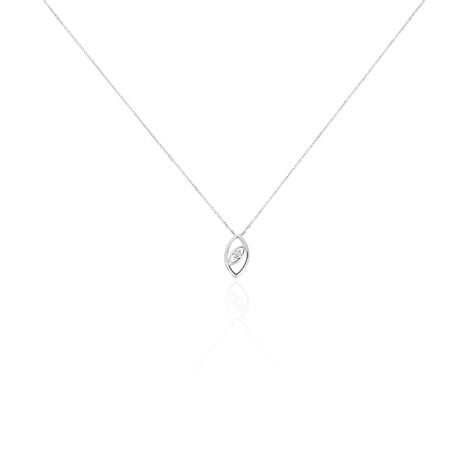 Collier Irla Or Blanc Diamant - Colliers Femme | Histoire d’Or