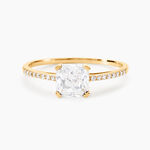 Bague Solitaire Or Jaune Beline Oxyde De Zirconium - Bagues solitaires Femme | Histoire d&rsquo;Or