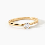 Bague Solitaire Or Jaune Aphrodite Diamant - Bagues solitaires Femme | Histoire d&rsquo;Or