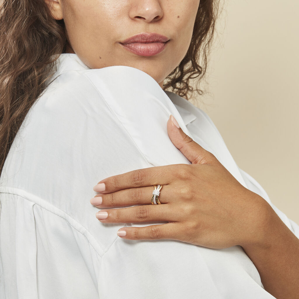 Bague Lucilla Or Jaune Diamant - Bagues avec pierre Femme | Histoire d’Or