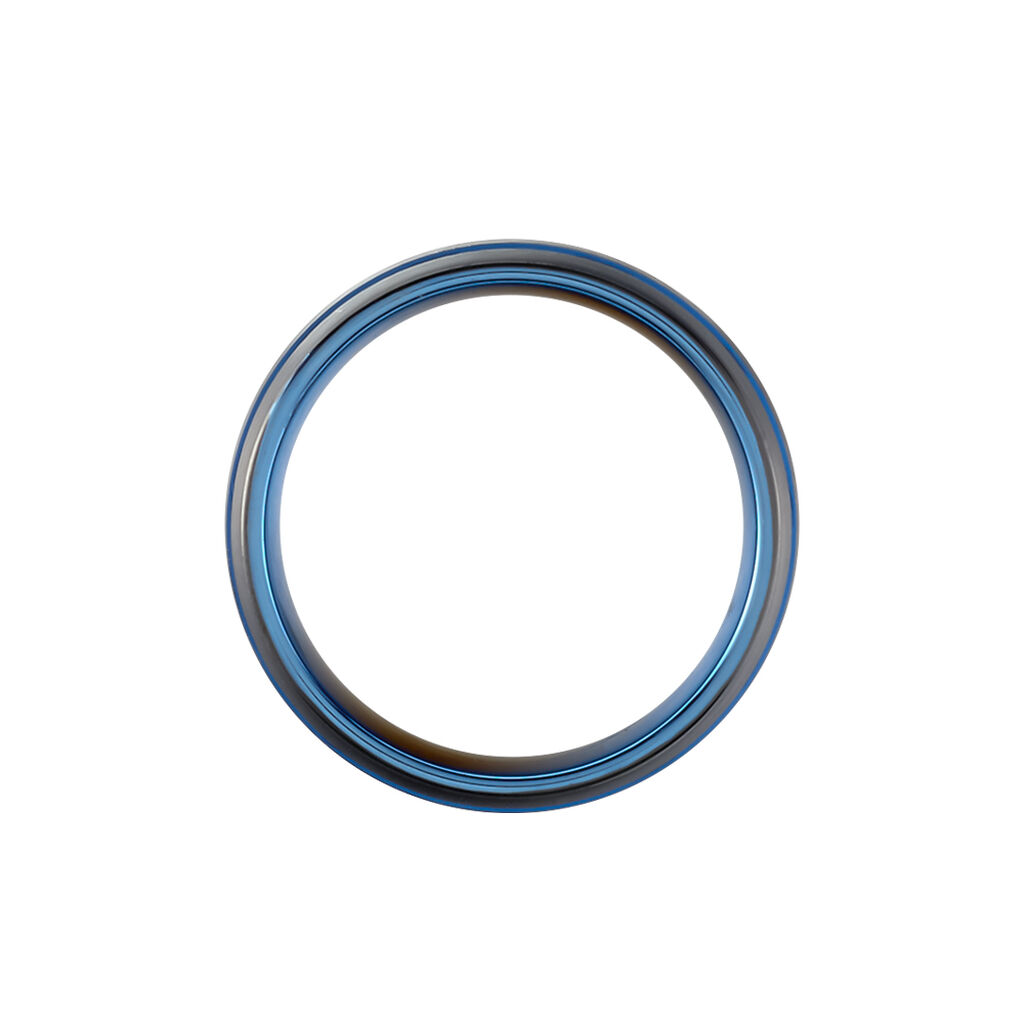 Bague Acier Bleu - Bagues fantaisie Homme | Histoire d&rsquo;Or