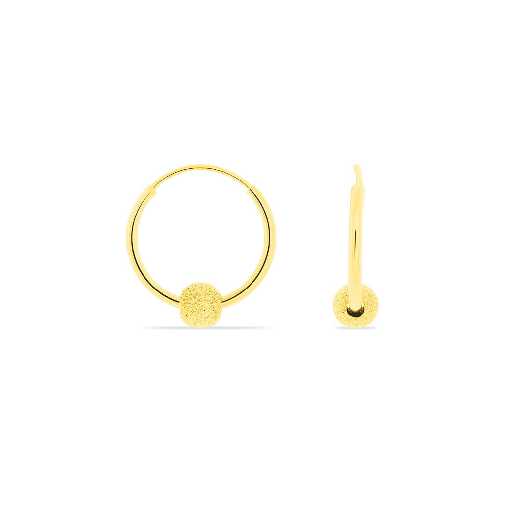 Créoles Ariel Or Jaune - Boucles d'oreilles créoles Femme | Histoire d’Or