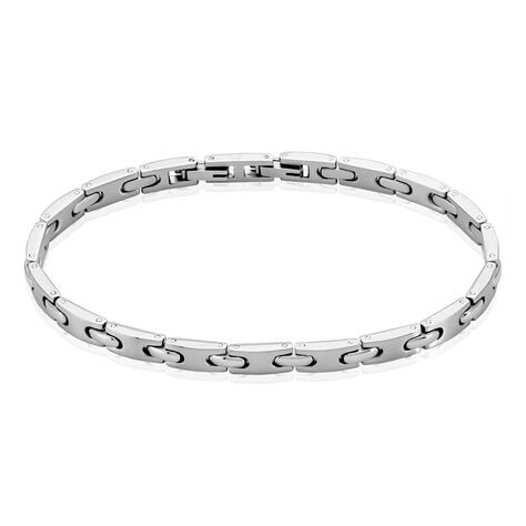 Bracelet Jourdan Acier Gris - Bracelets Homme | Histoire d&rsquo;Or