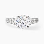 Bague Solitaire Carolina Or Blanc Oxyde De Zirconium - Bagues solitaires Femme | Histoire d&rsquo;Or