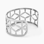 Bracelet Jonc Milda Acier Blanc - Bracelets joncs Femme | Histoire d&rsquo;Or