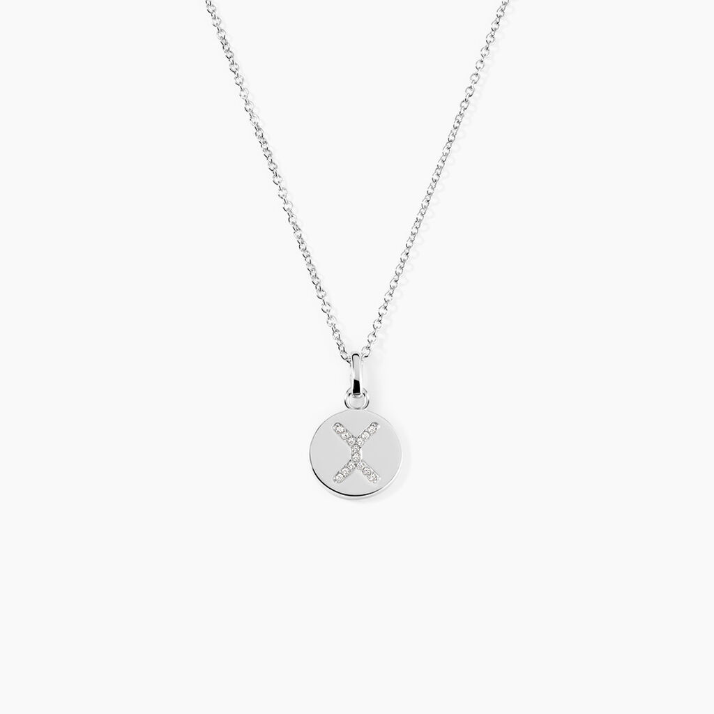 Collier Argent Eugenien Oxydes De Zirconium - Colliers fantaisie Femme | Histoire d&rsquo;Or