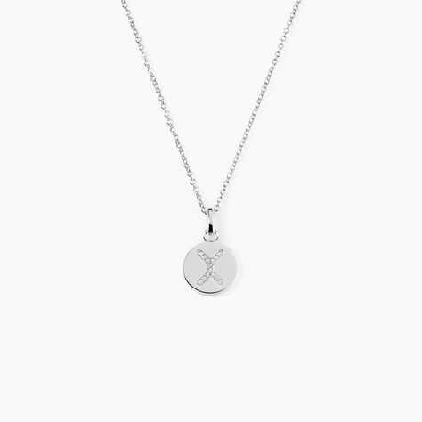 Collier Argent Eugenien Oxydes De Zirconium - Colliers fantaisie Femme | Histoire d&rsquo;Or