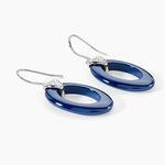 Boucles D'oreilles Pendantes Peer Argent Blanc Oxyde De Zirconium - Boucles d'oreilles fantaisie Femme | Histoire d&rsquo;Or