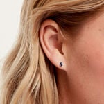 Boucles D'Oreilles Puces Ma&euml;llys Argent Blanc Oxyde De Zirconium - Boucles d'oreilles fantaisie Femme | Histoire d&rsquo;Or