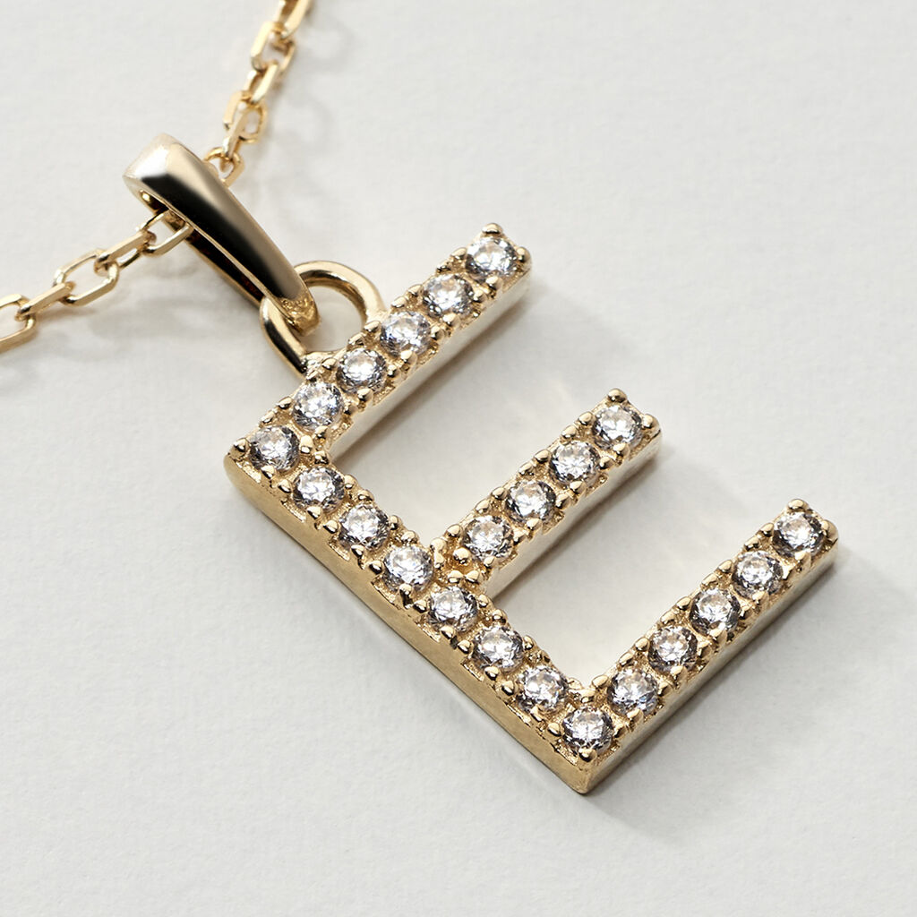 Pendentif Klementine Or Jaune Oxyde De Zirconium - Pendentifs Famille | Histoire d’Or