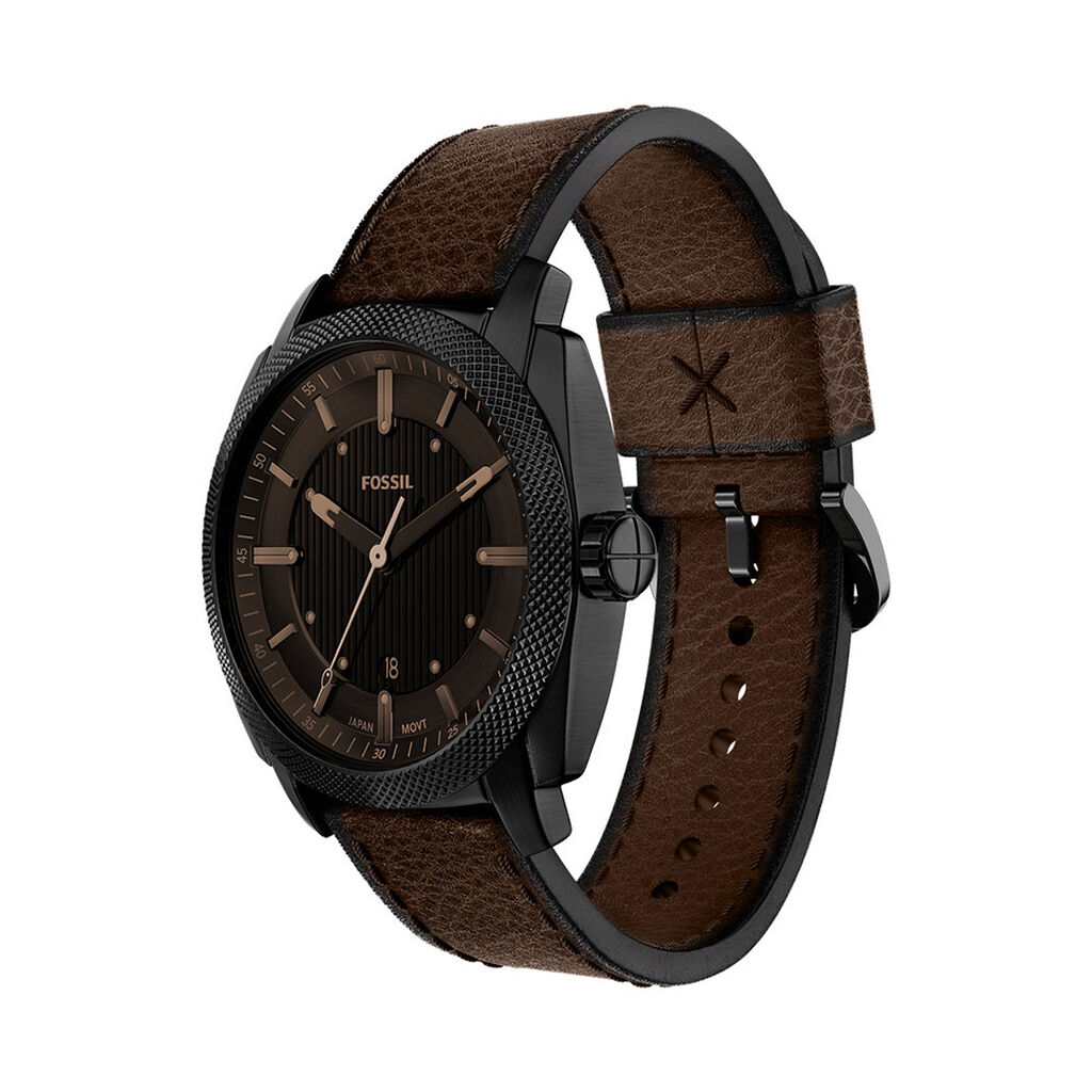 Montre Fossil Machine Noir - F&ecirc;te des p&egrave;res Homme | Histoire d&rsquo;Or