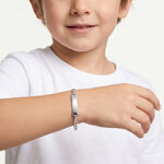 Bracelet Identit&eacute; Fanelia Maille Marine Or Blanc - Bracelets Communion Enfant | Histoire d&rsquo;Or