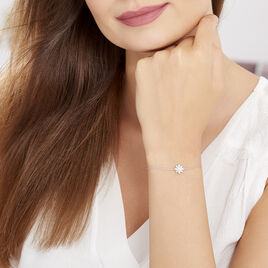 Bracelet Lorraine Argent Blanc Oxyde De Zirconium - Bracelets fantaisie Femme | Histoire d’Or