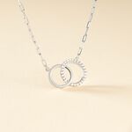 Collier Isabel Argent Blanc Oxyde De Zirconium - Colliers fantaisie Femme | Histoire d&rsquo;Or