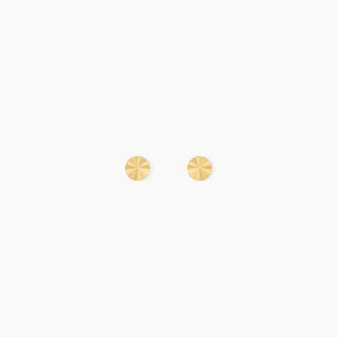 Boucles D'oreilles Puces Berangere Cercle Or Jaune - Boucles d'oreilles Mix and Match Femme | Histoire d&rsquo;Or