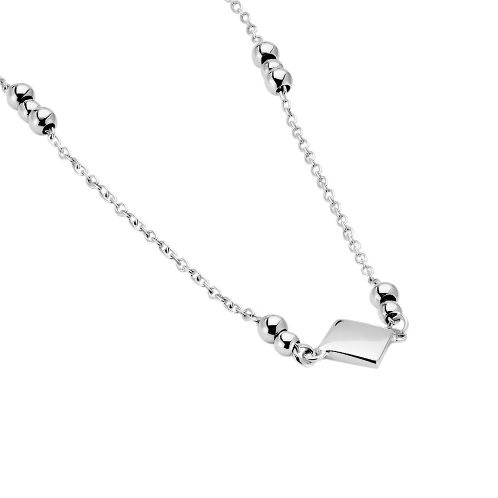 Collier Fancy Argent Blanc - Colliers fantaisie Femme | Histoire d&rsquo;Or