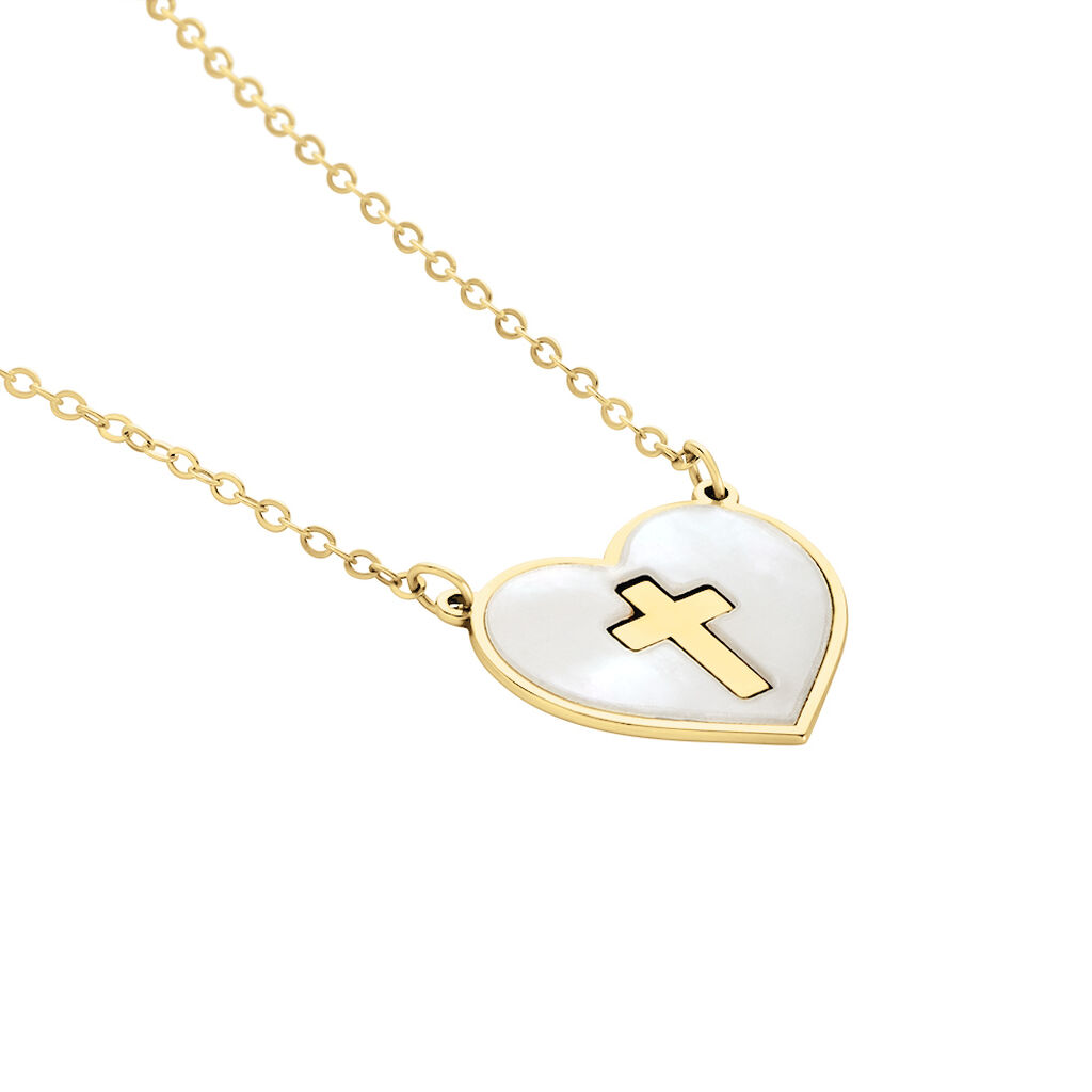Collier Lawrie Or Jaune Nacre - Pendentifs Baptême Famille | Histoire d’Or