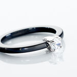 Bague Solitaire Nigelia Argent Blanc Oxyde De Zirconium - Bagues solitaires Femme | Histoire d&rsquo;Or