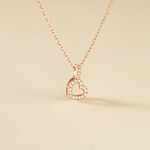 Collier Phanie Argent Rose Oxyde De Zirconium - Colliers fantaisie Femme | Histoire d&rsquo;Or