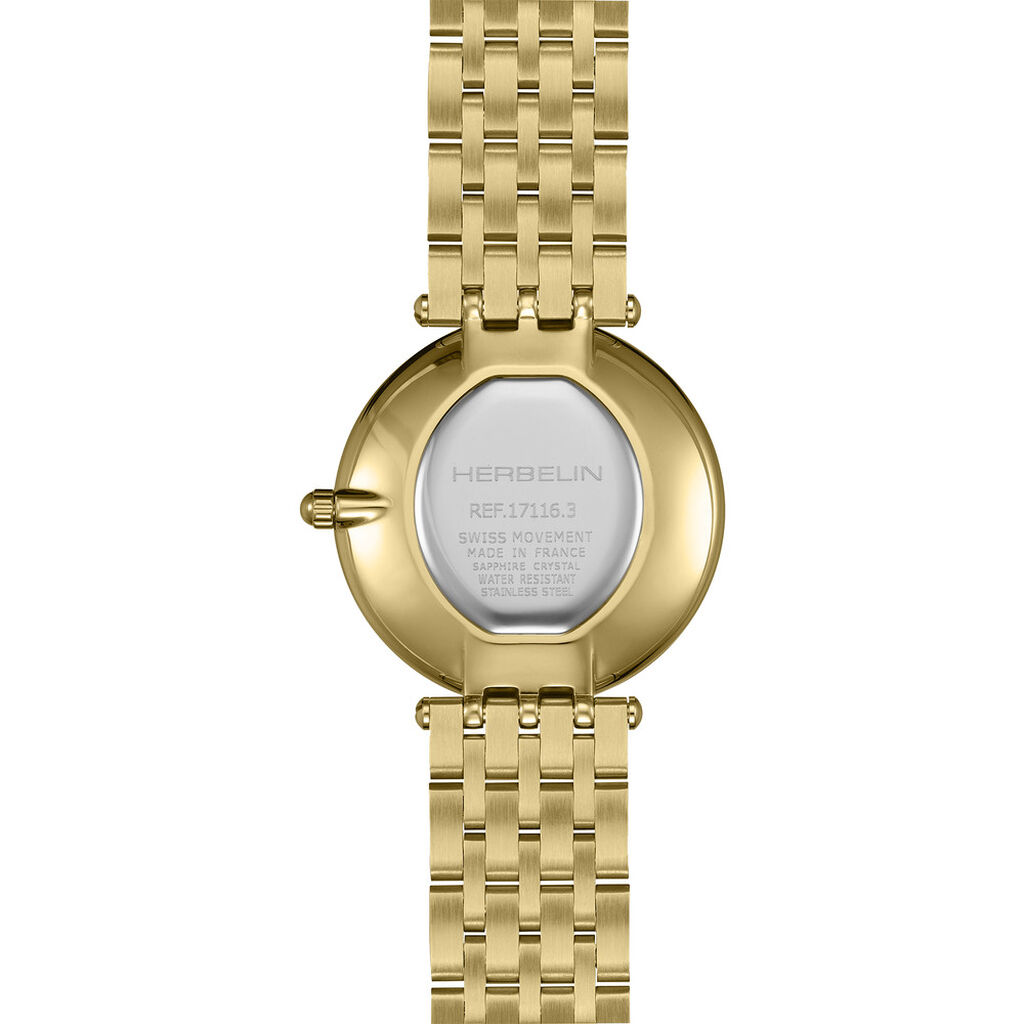 Montre Herbelin Epsilon Nacre Blanche - Montres made in France Femme | Histoire d&rsquo;Or