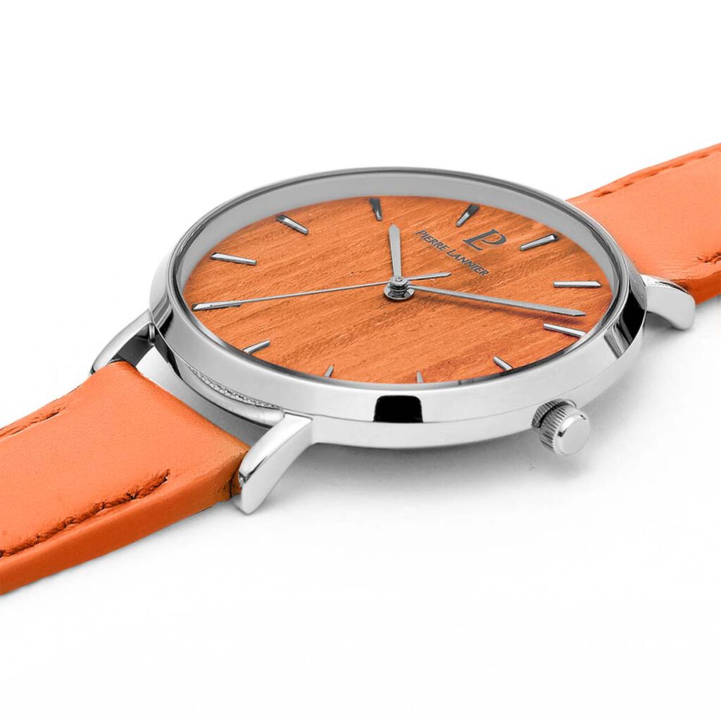 Montre Lannier Pierre Nature Acier Argent&eacute; - Montres Femme | Histoire d&rsquo;Or