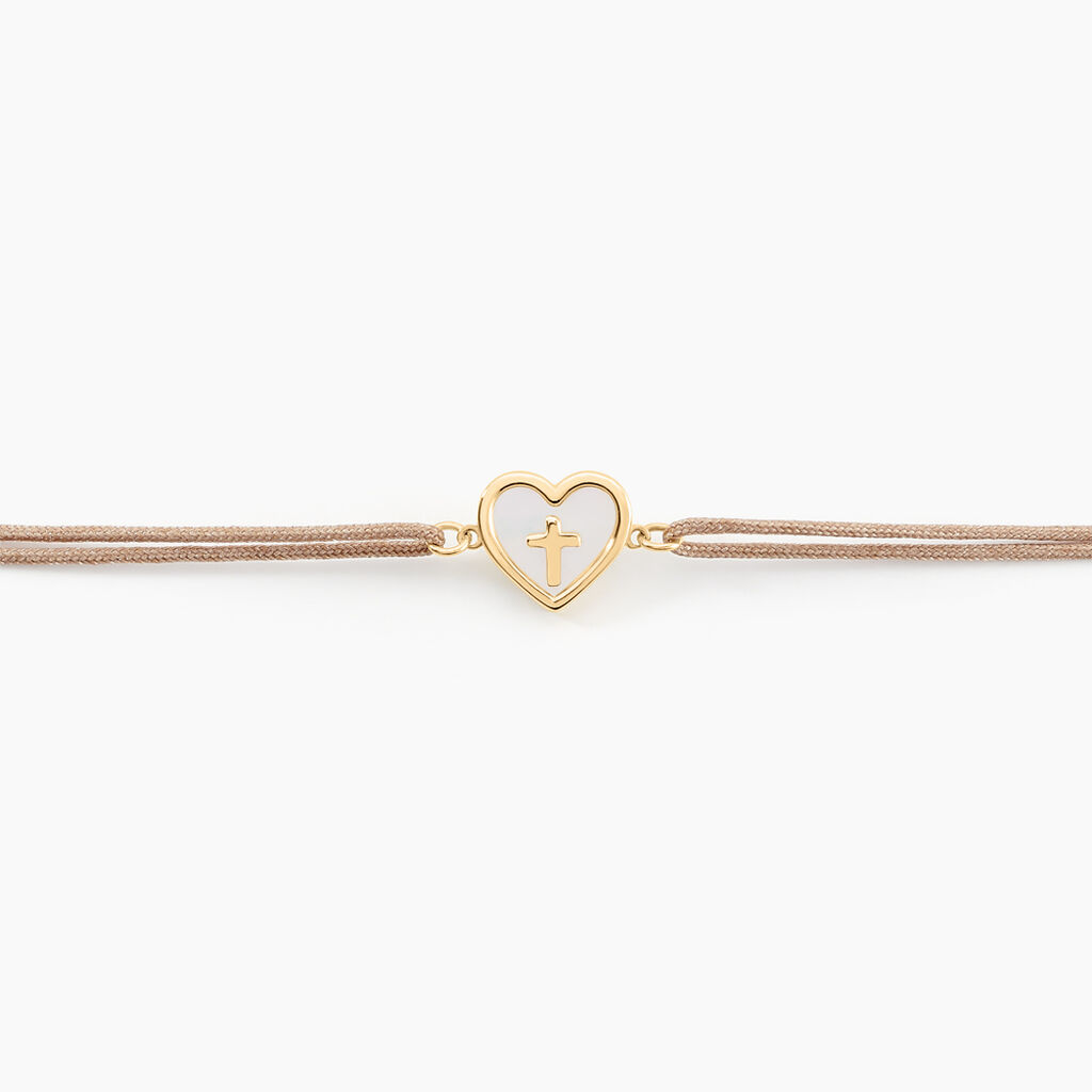 Bracelet Angel Or Jaune Nacre - Pendentifs Baptême Famille | Histoire d’Or